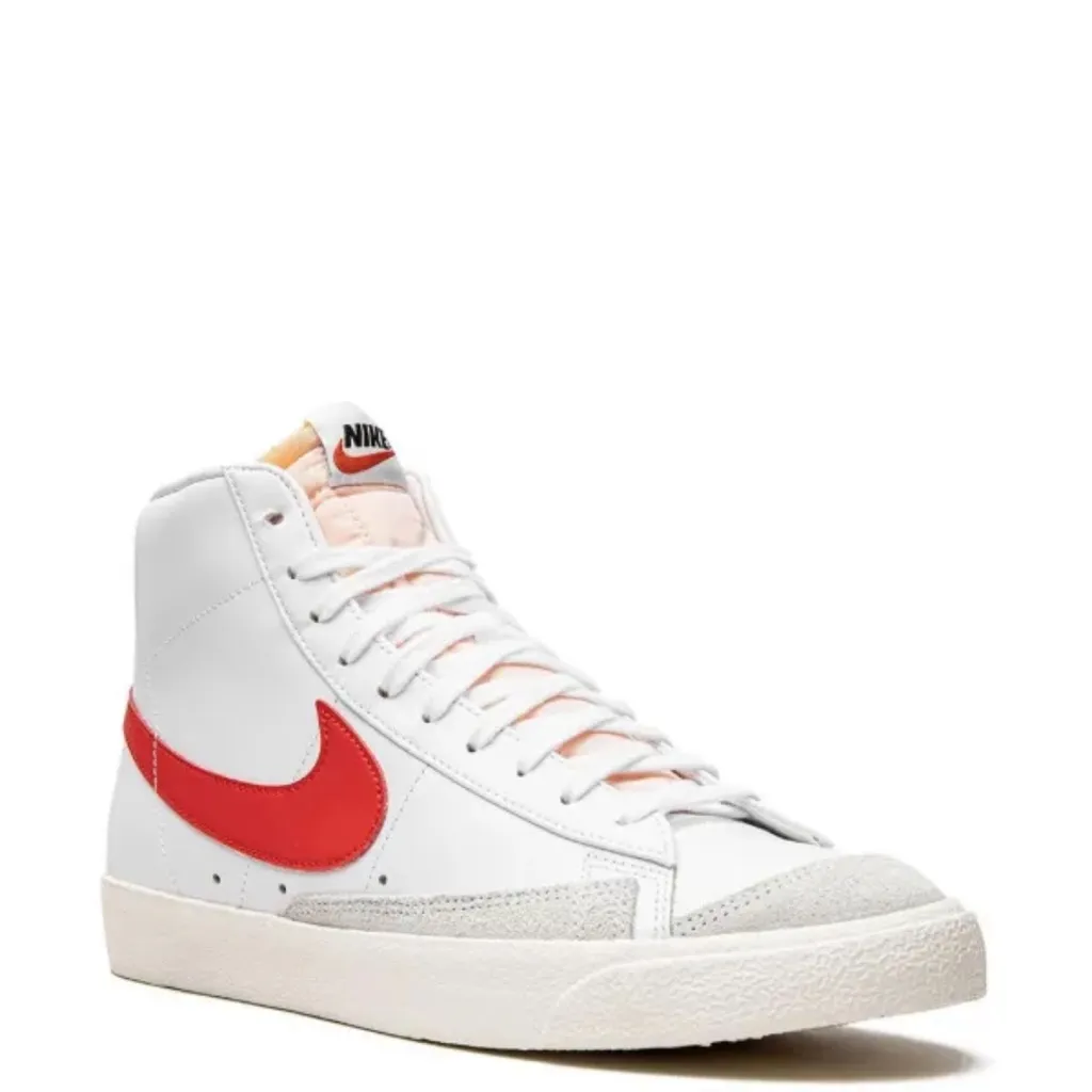 Nike White and Red High Top Blazers - Image 10