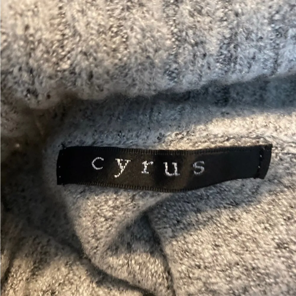 Cyrus  Womens Side Slits Long Sleeve Turtleneck Sweater Gray Small (29) - Image 5