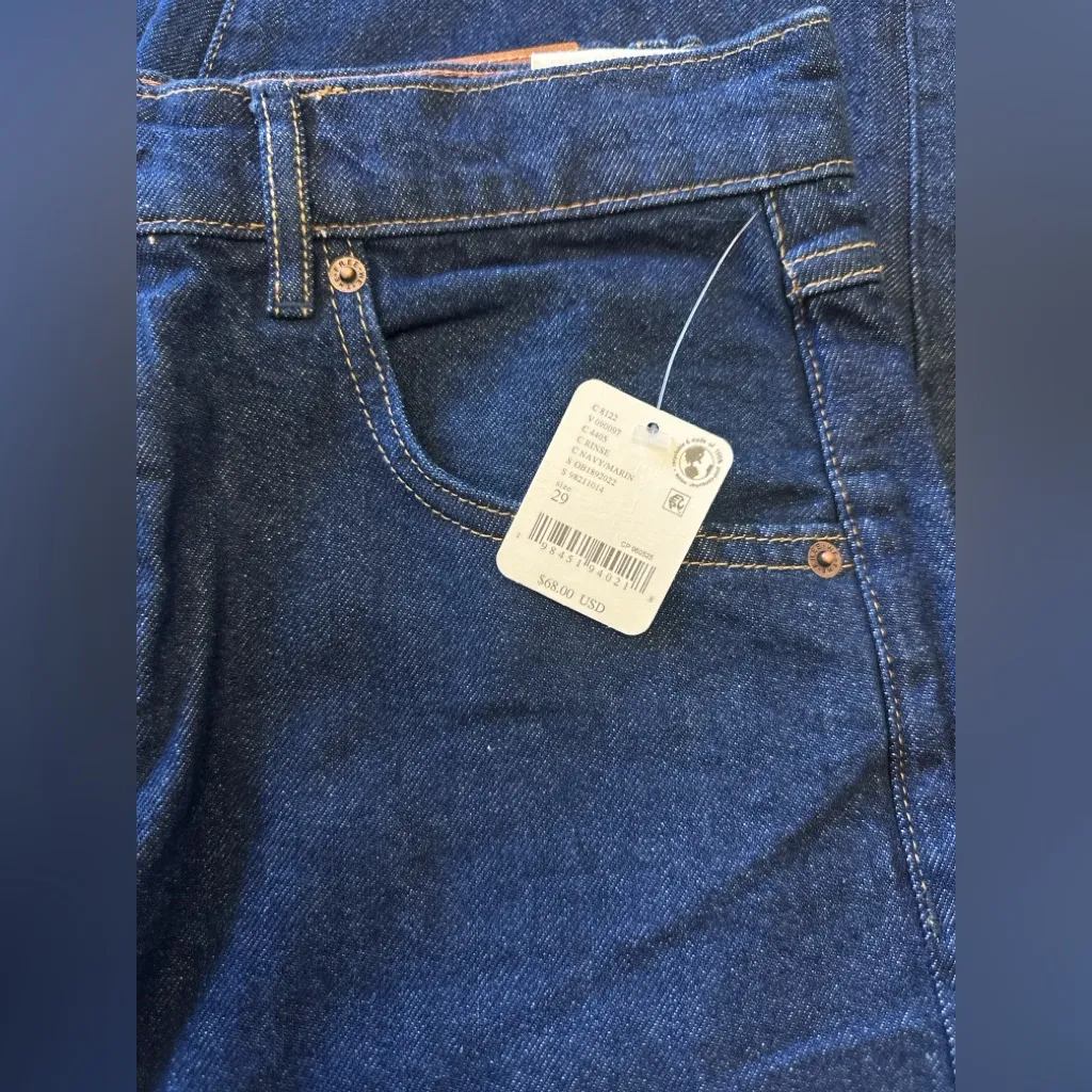 Free People NWT  Jam Session Relaxed Capri in Rinse - Image 9