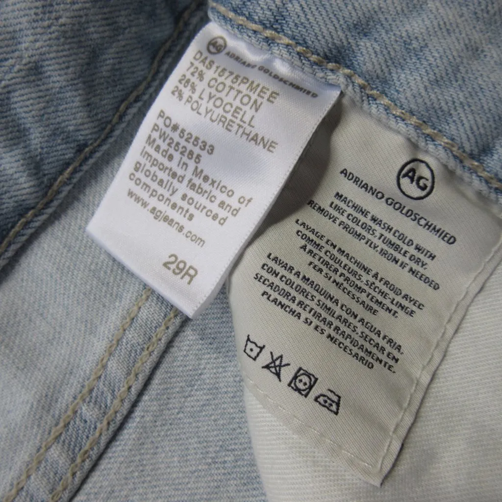 NWT Adriano Goldschmied AG Ex-Boyfriend Slim in Premiere Destroyed Jeans 29 - Image 8