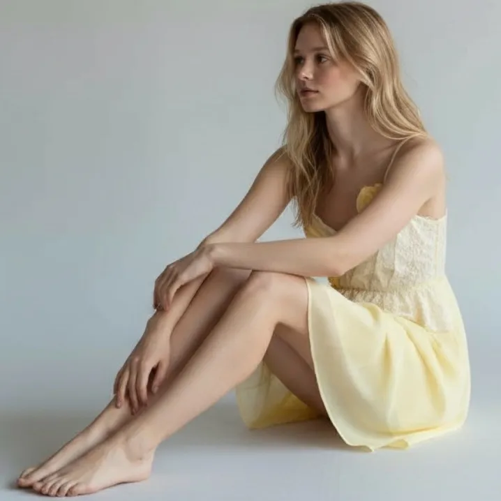 Layered Tulle & Lace Rosette Coquette Fairy Dress Butter Yellow Size Small - Image 15