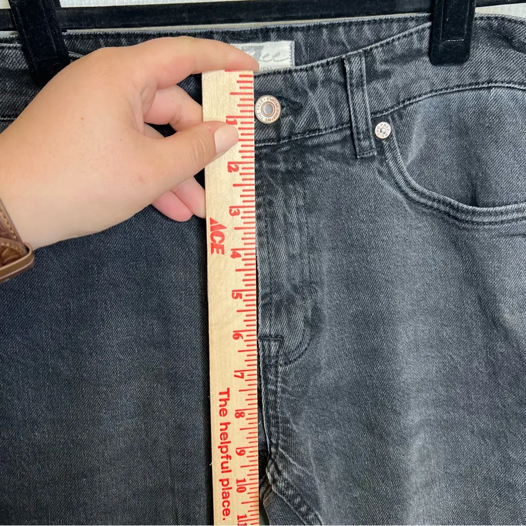 We The Free | Free People Black Skinny‎ Jeans Distressed Hem 27 - Image 6