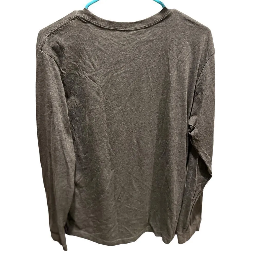 Bella Canvas long sleeved grey t-shirt that reads Merry and Bright - Image 2