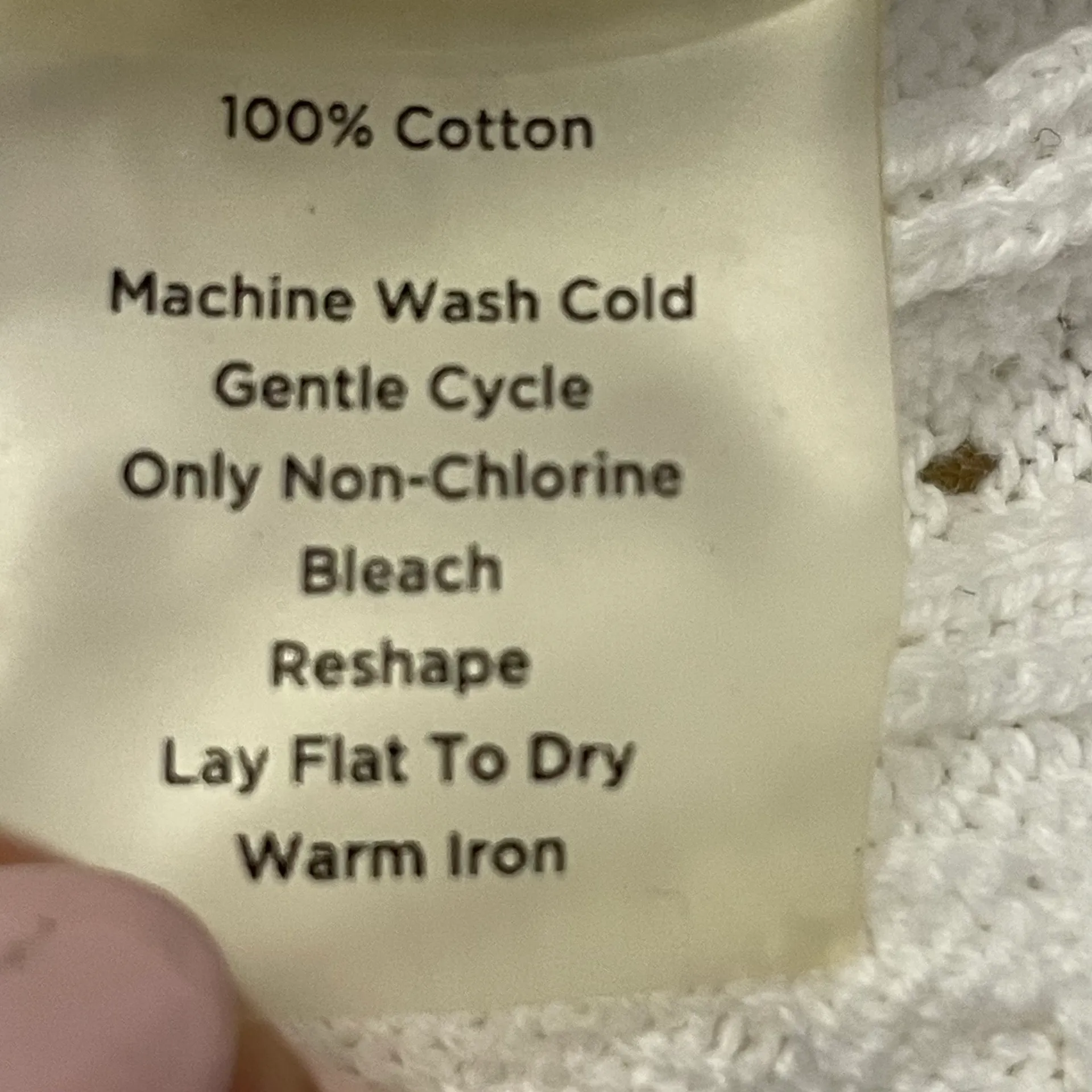 100% Cotton Short Sleeve White Cable Knit Ribbed Sweater Blouse Medium - Image 7