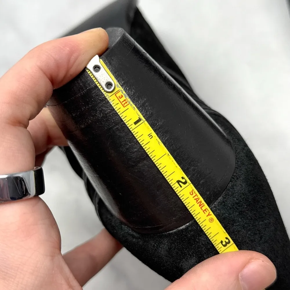 Coconuts by Matisse Ford Suede Leather Almond Toe Minimalist Ankle Boots Black - Image 11