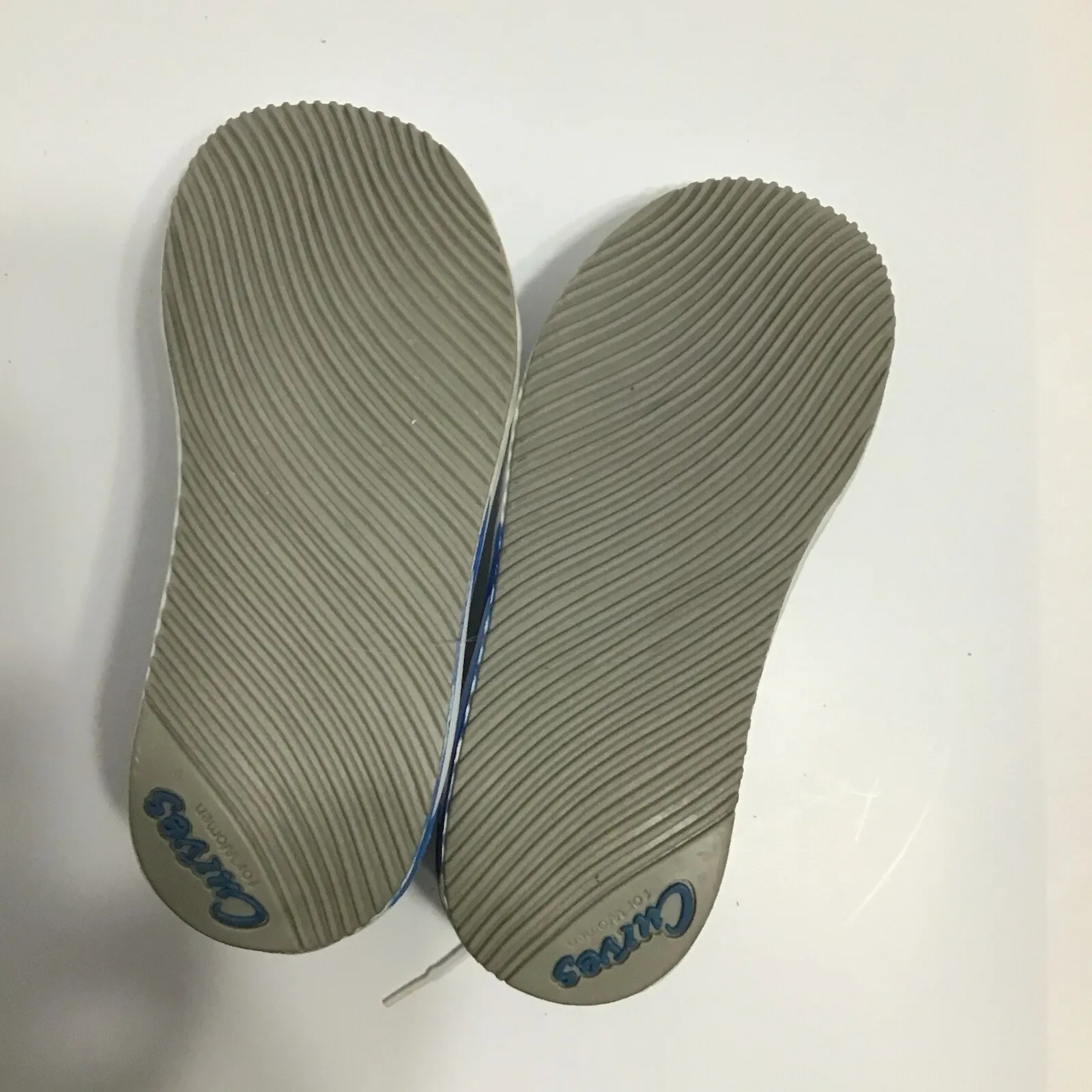 Curves‎ for Women Sneakers Ladies Fitness Shoes Size 8 White & Blue Leather - Image 6