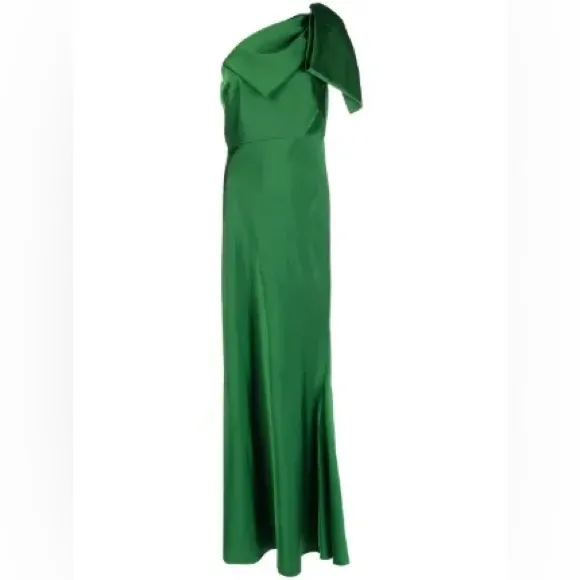 Sachin & Babi Aubrey One Shoulder Satin Charmeuse Gown, Size 8, $725 - Image 6