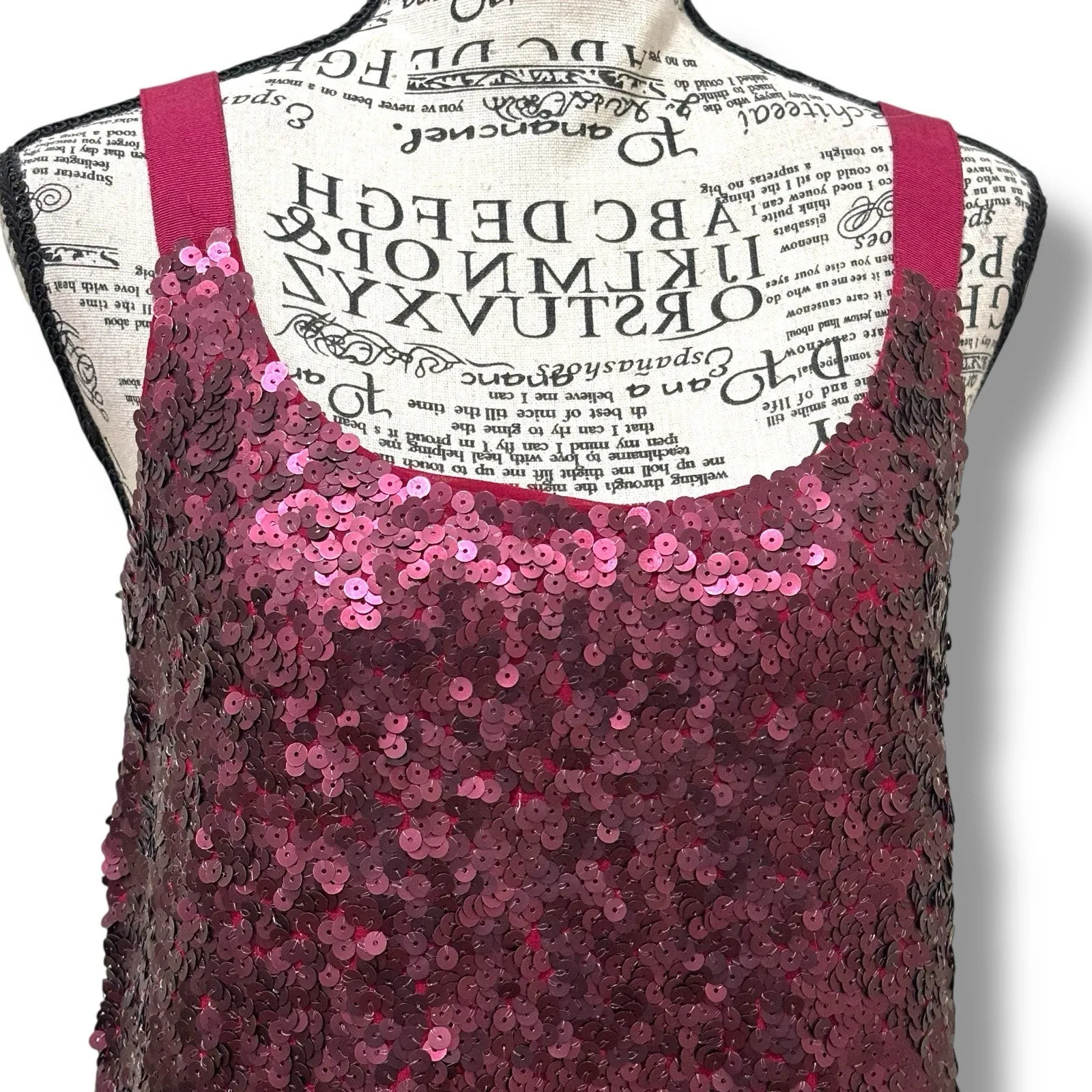 Theory Size 2 XS Purple 100% Silk Sequin Fringe Mini Dress Event Cocktail - Image 3