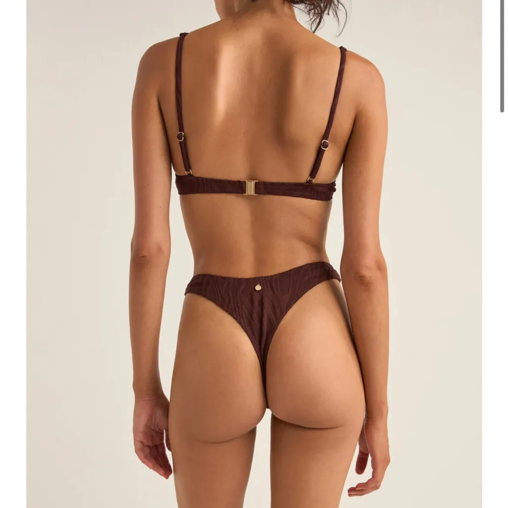 NWOT Rhythm amazon 2 piece swimsuit in chocolate Brown - Image 3
