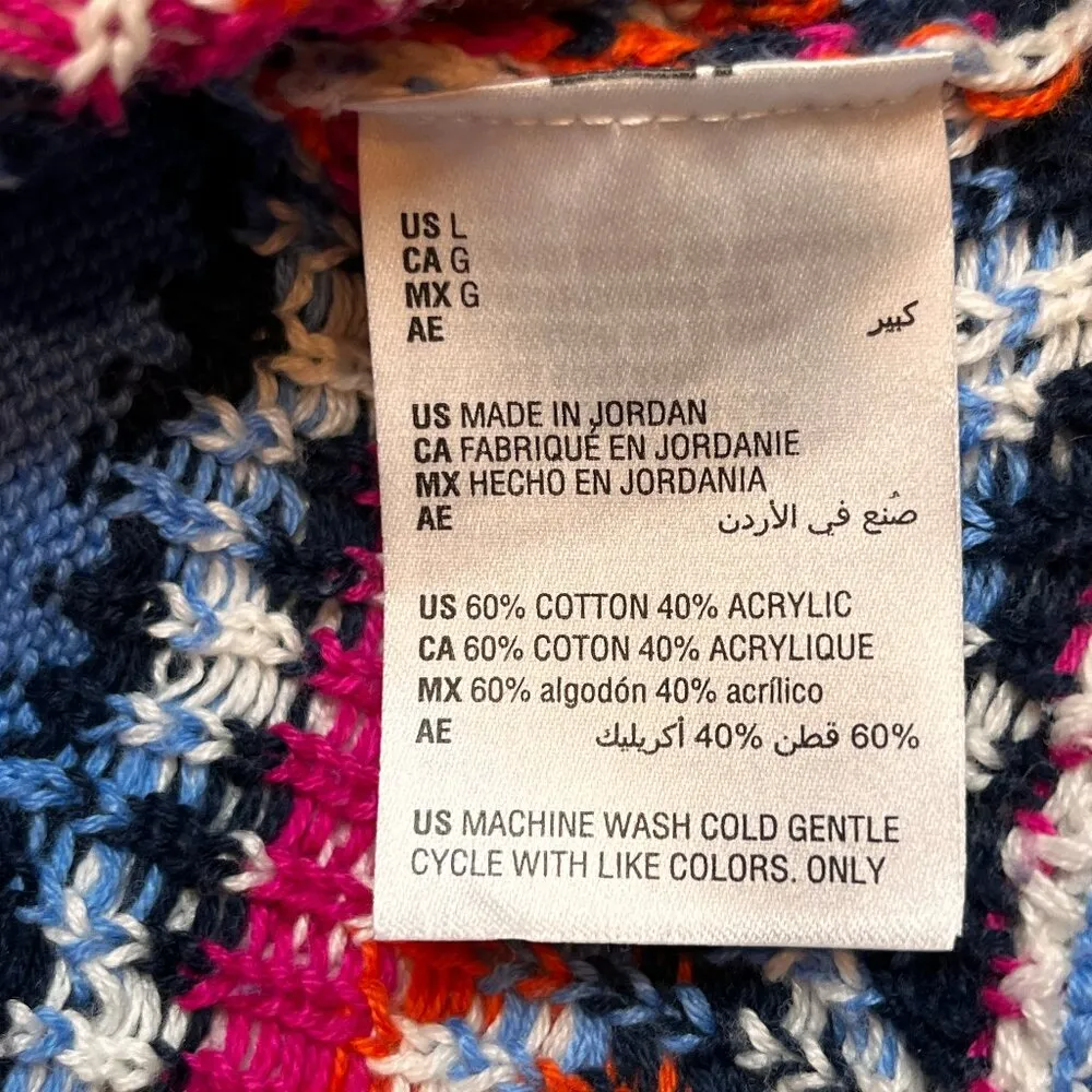 Charter Club Women's Blue Fair Isle Sweater SZ L Holiday Skiing Winter Cabin - Image 9