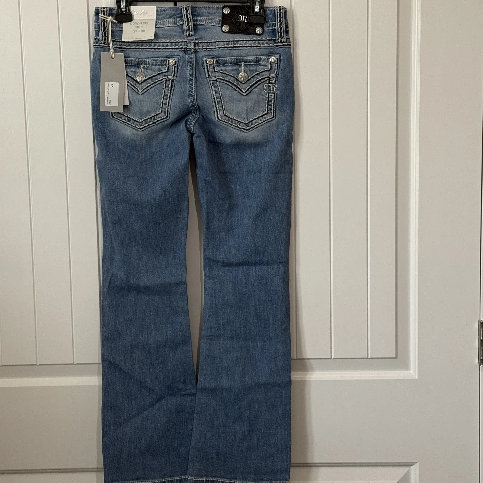 NWT! MISS ME Low Rise Slim Fit Boot Cut  Jeans Womens SIZE 27x30 - Image 3