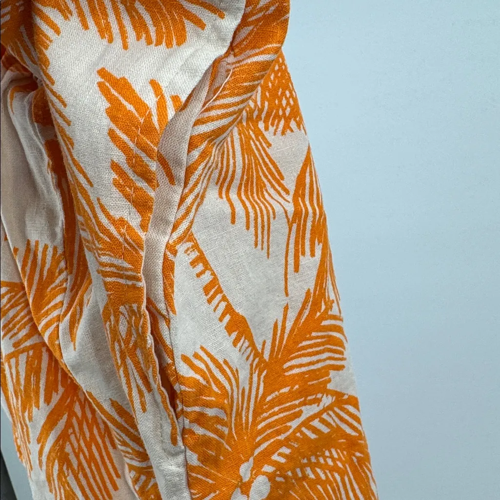 Future Collective with Alani Noelle Women's Wide Leg Relaxed Palm Tree linen 1X Orange - Image 11