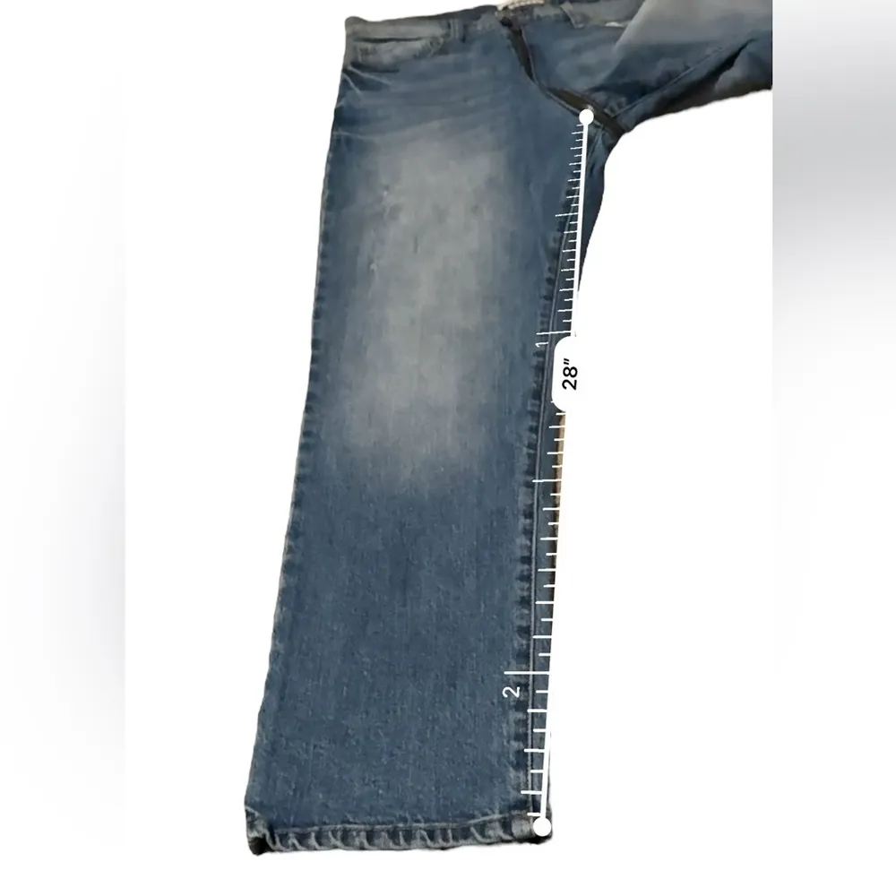 Pistola Charlie High Rise Full Zipper Crotch Back Light Straight Leg Jeans Sz 28 - Image 12