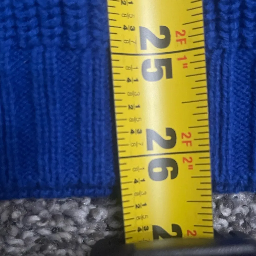 Isaac Mizrahi Live blue button up long sleeve cardigan sweater M - Image 5