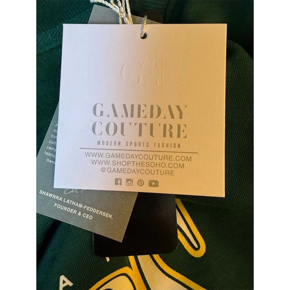 Green Bay Packers NFL Women's Rhinestone Sleeve Sweatshirt Green Size Large - Image 15