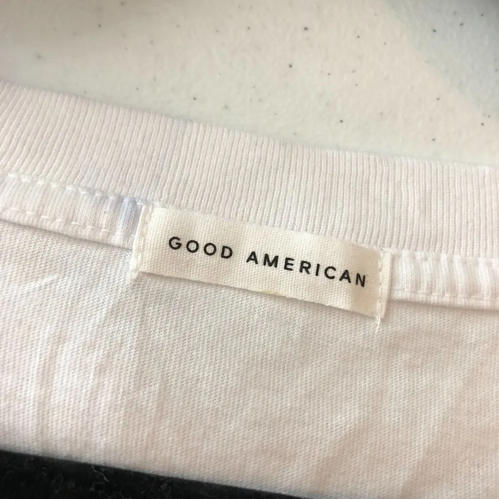 Good American Womens T Shirt Powerful F*cking Woman White 8 US 5XL - Image 3