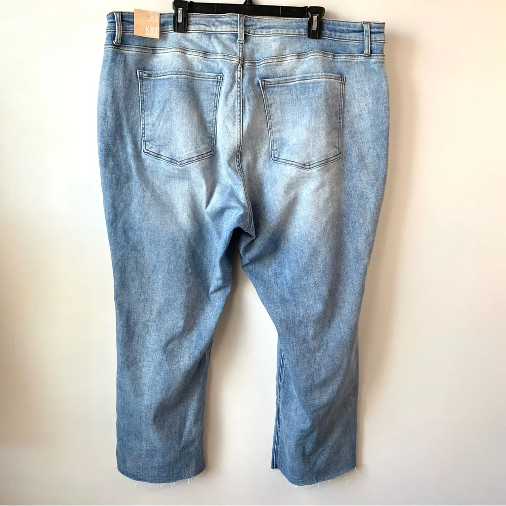 KUT From The Kloth High Rise Kelsey Fab Ab‎ Ankle Flare Jeans 24W - Image 6