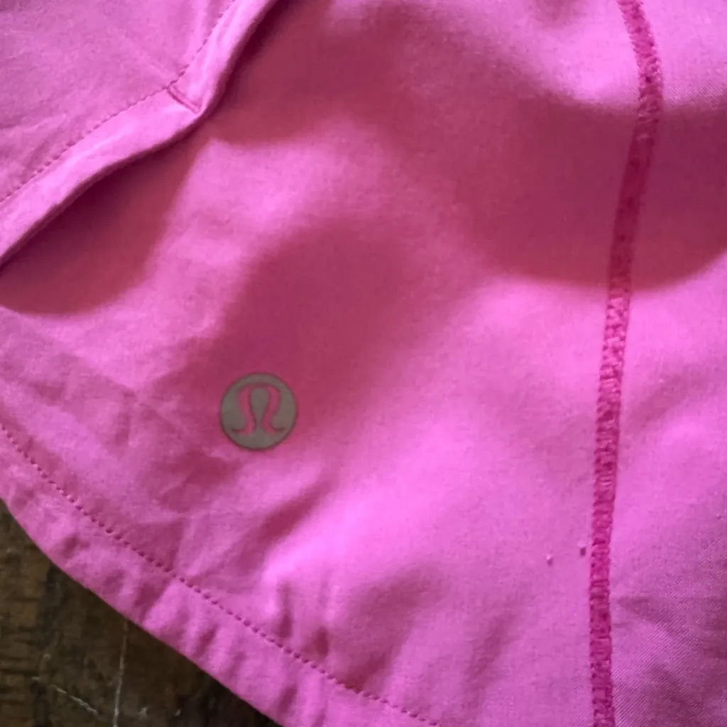 Lululemon Sonic Pink Speed Up Shorts - Image 2