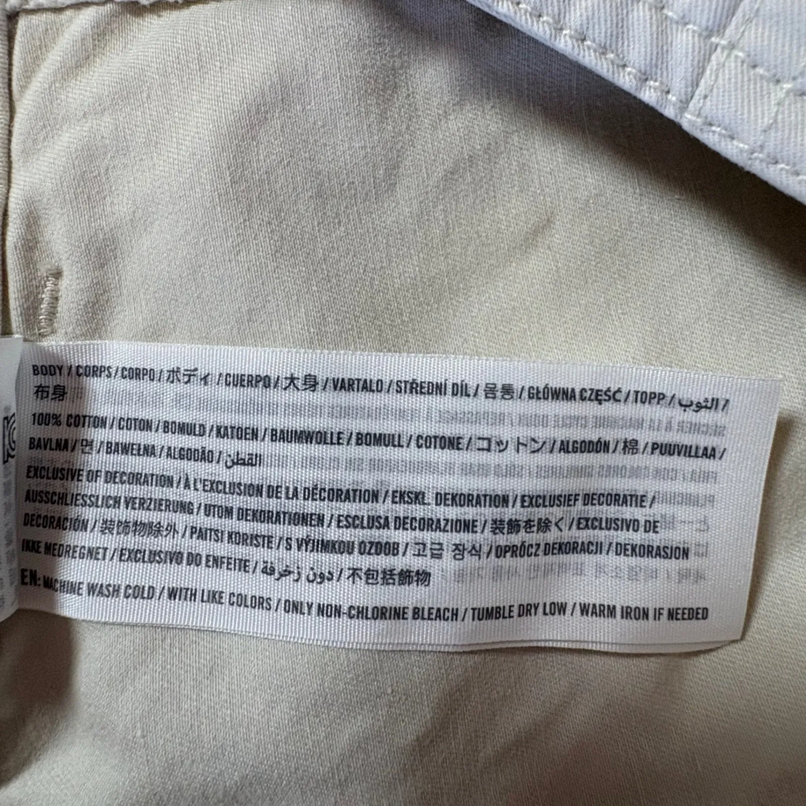 Y2K Abercrombie & Fitch Beige Cotton Womens Cargo‎ Pants Utility Trousers 26x27 - Image 6