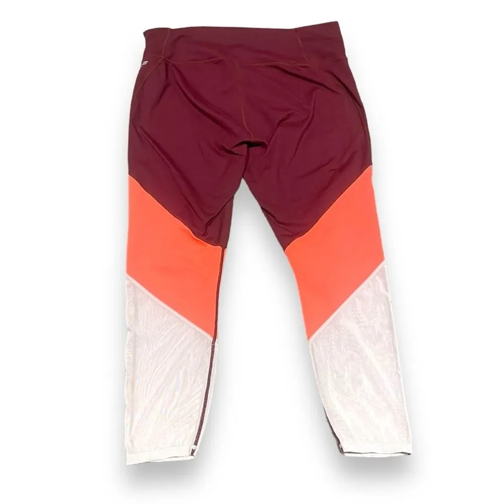 Fabletics Zone High-Waisted 7/8 Rust Desert Rose Pearl Pink‎ Leggings XXL - Image 6