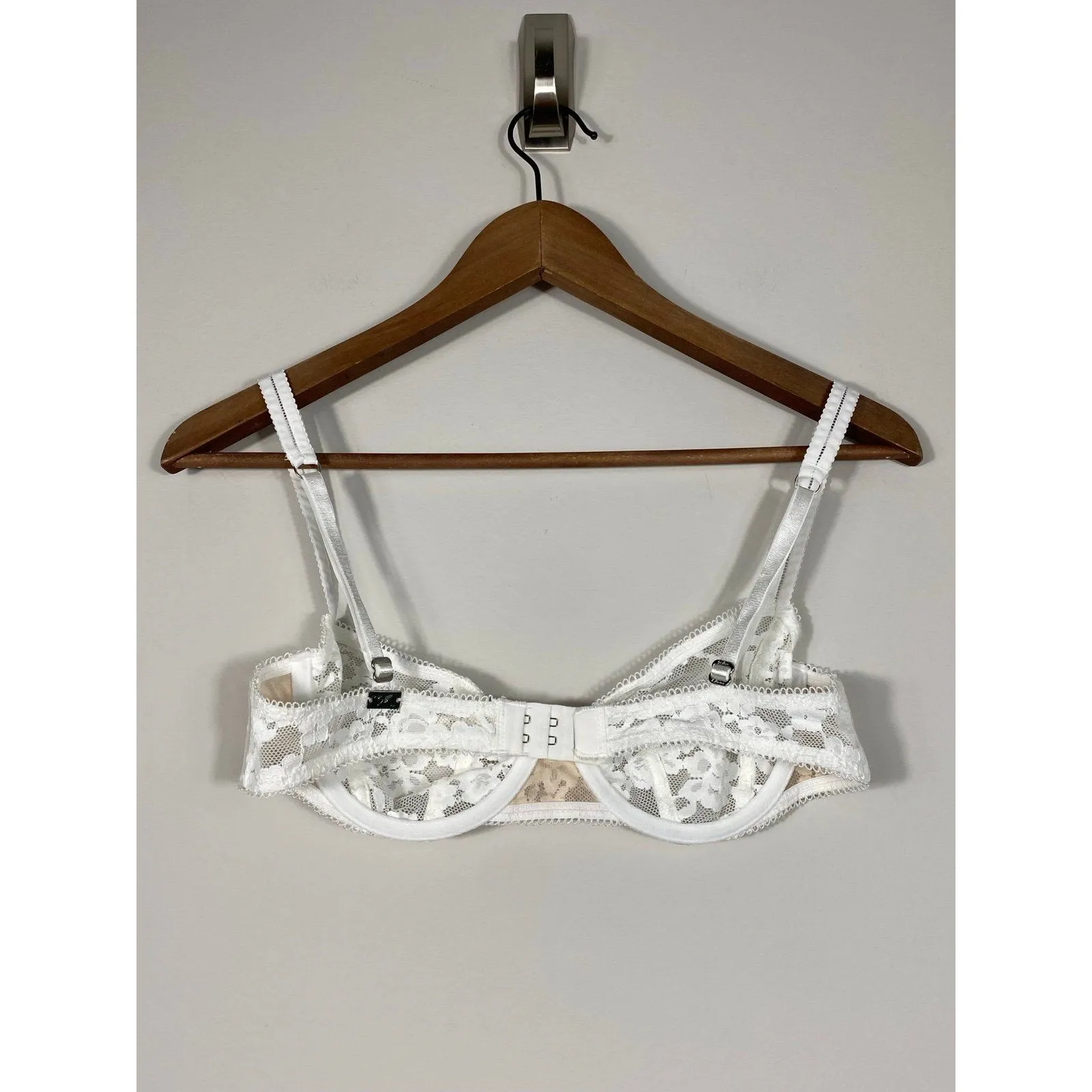 For Love & Lemons White Lace Underwire Bralette Small - Image 2