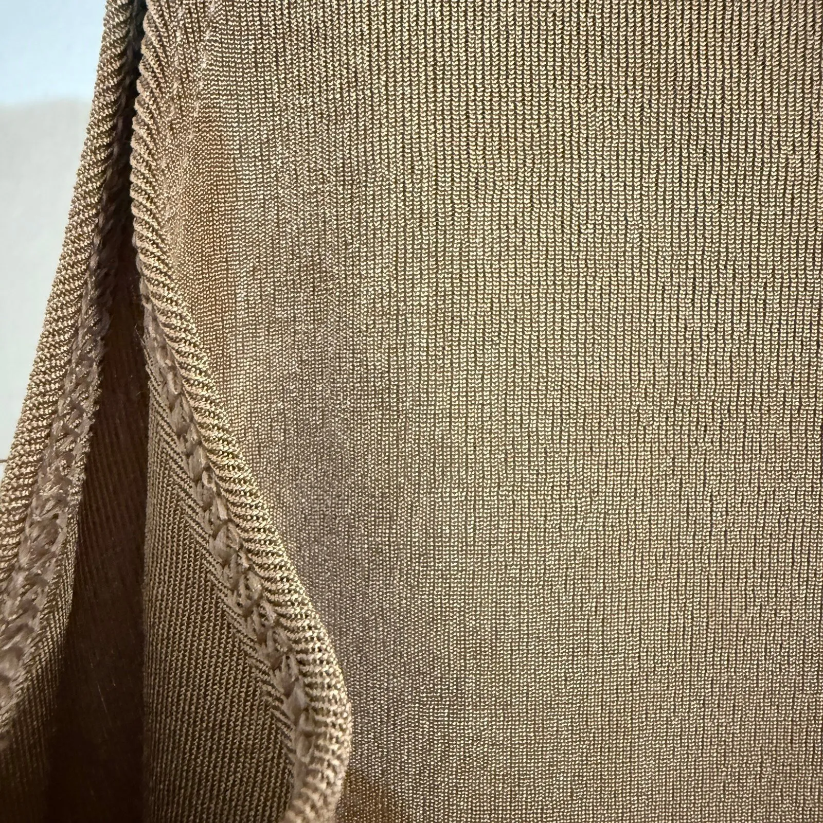 Chico's Sleeveless Womens Beige Tan Tank Top Size 12/14 NWT - Image 2