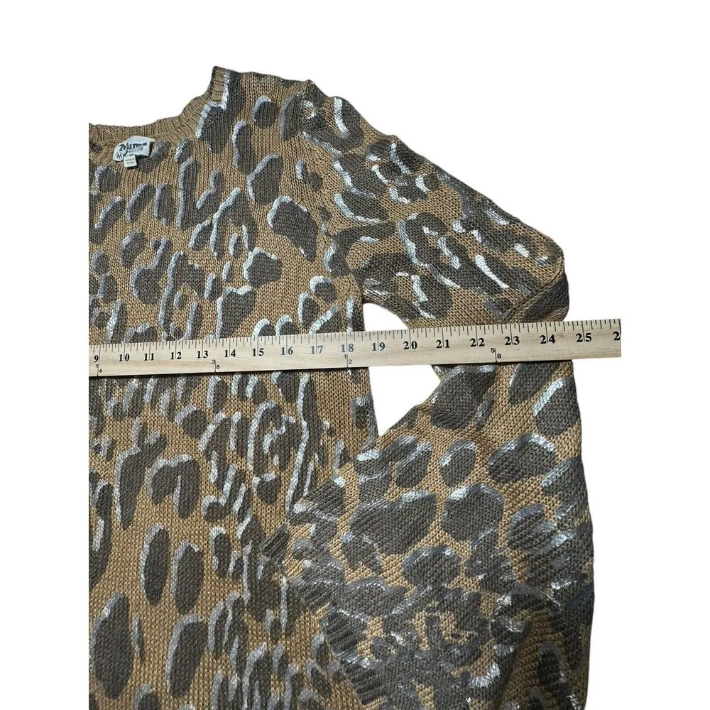 Show Me Your Mumu Medium Festibell Sweater Golden Eye Bell Sleeves Leopard #R9-5 - Image 4