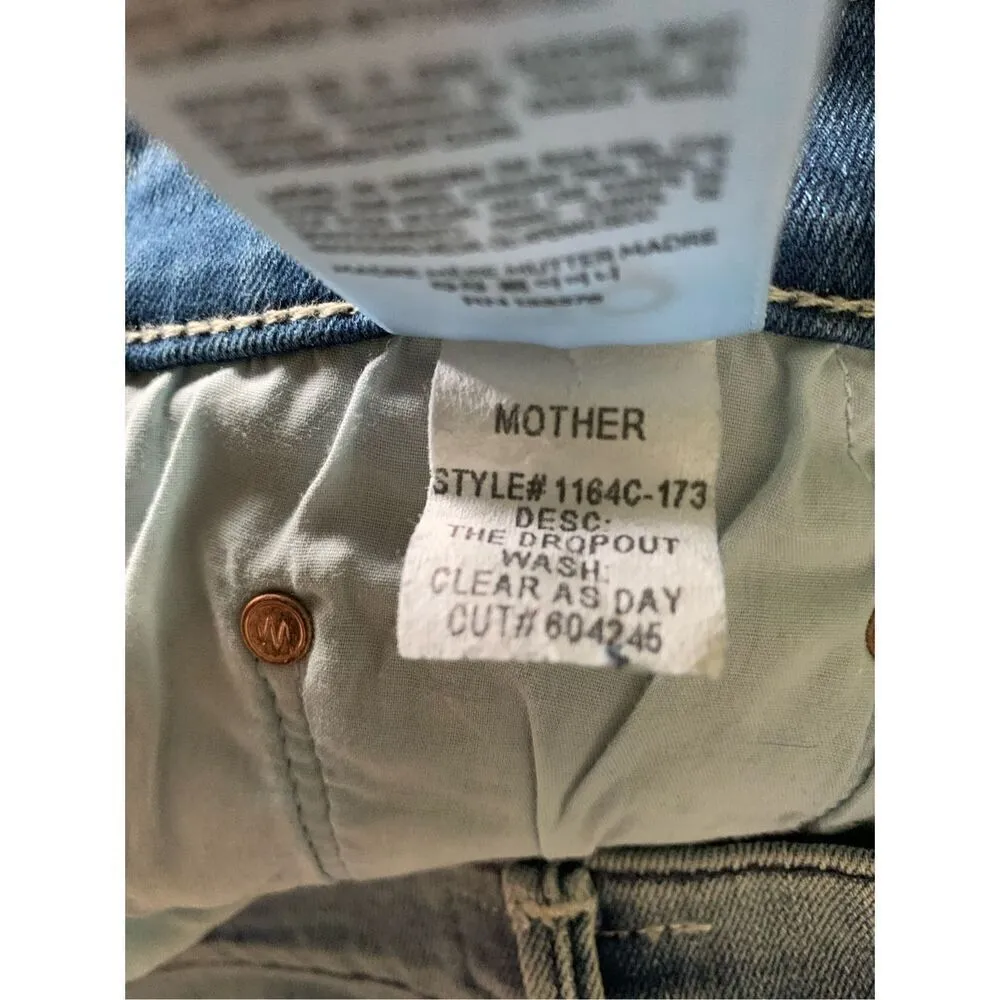 MOTHER The Dropout Clear As Day women's jeans size 29 1164C - Image 6