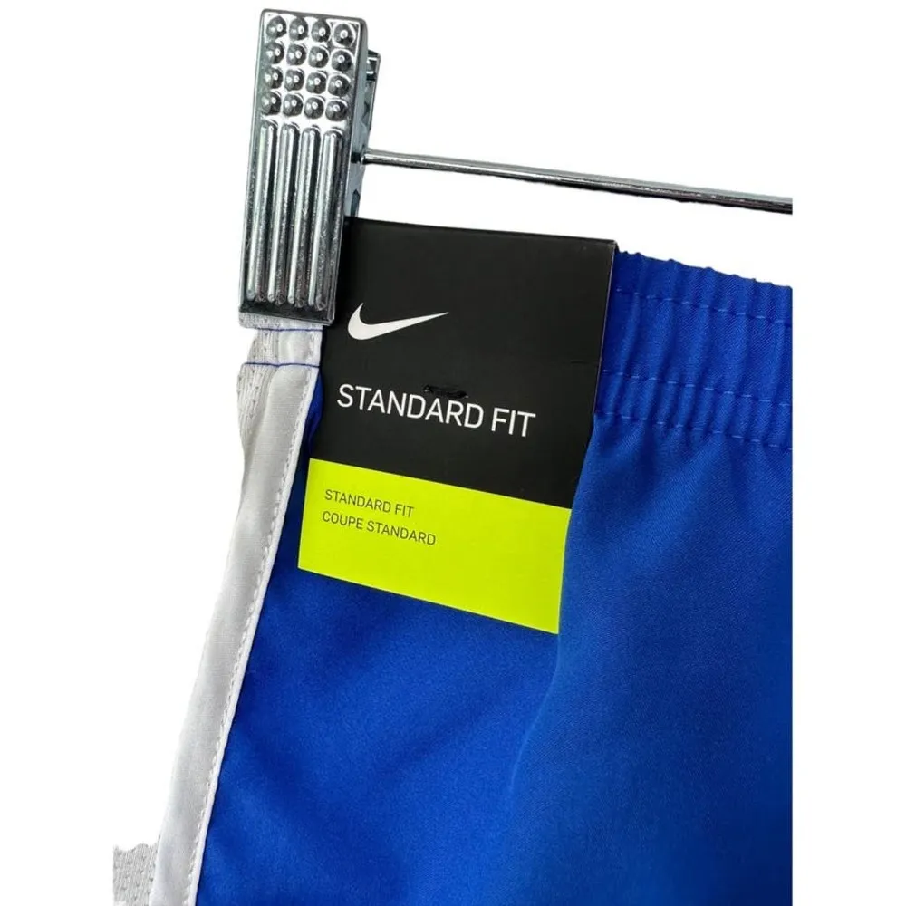 Nike Dri-Fit Royal Blue & White Standard Fit Race Shorts Women's Sz Small New - Image 2