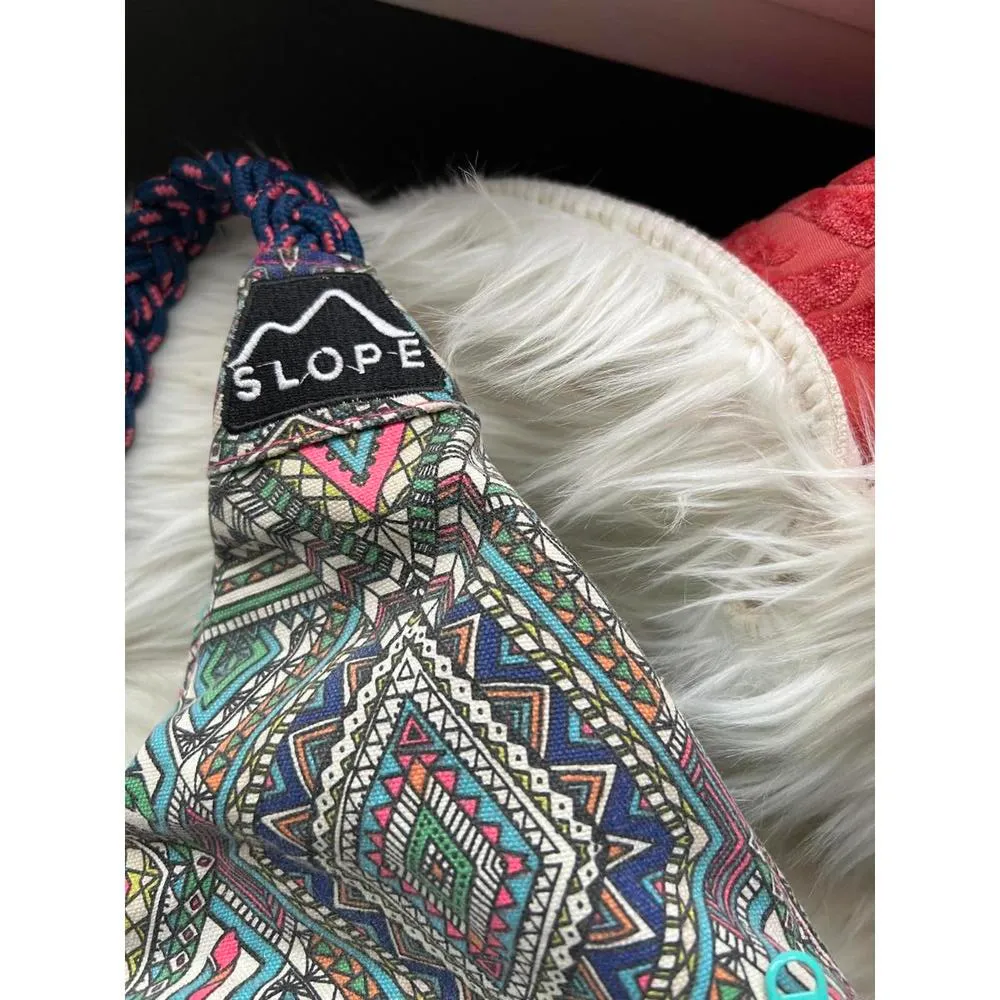 SLOPE Stylish Sling Bag with Vibrant Tribal Design Gray - Image 2