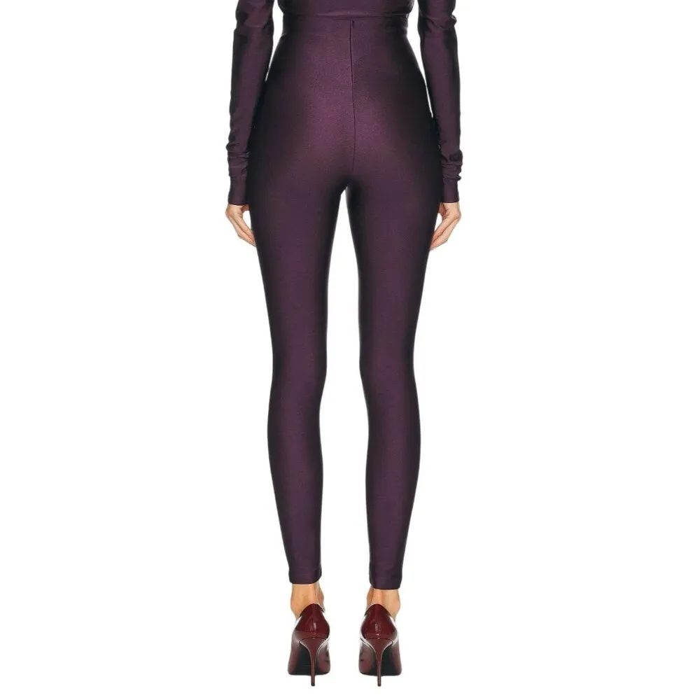 The Andamane Holly 80's Leggings in Rouge Noir X - Image 2