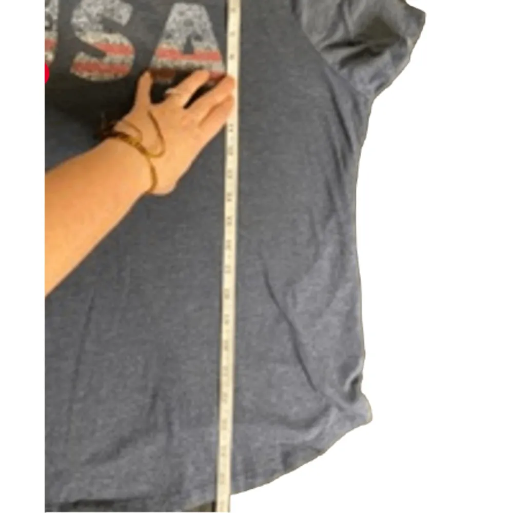 Maurices Gray USA T-shirt Short Sleeve Size XL/XXL - Image 9