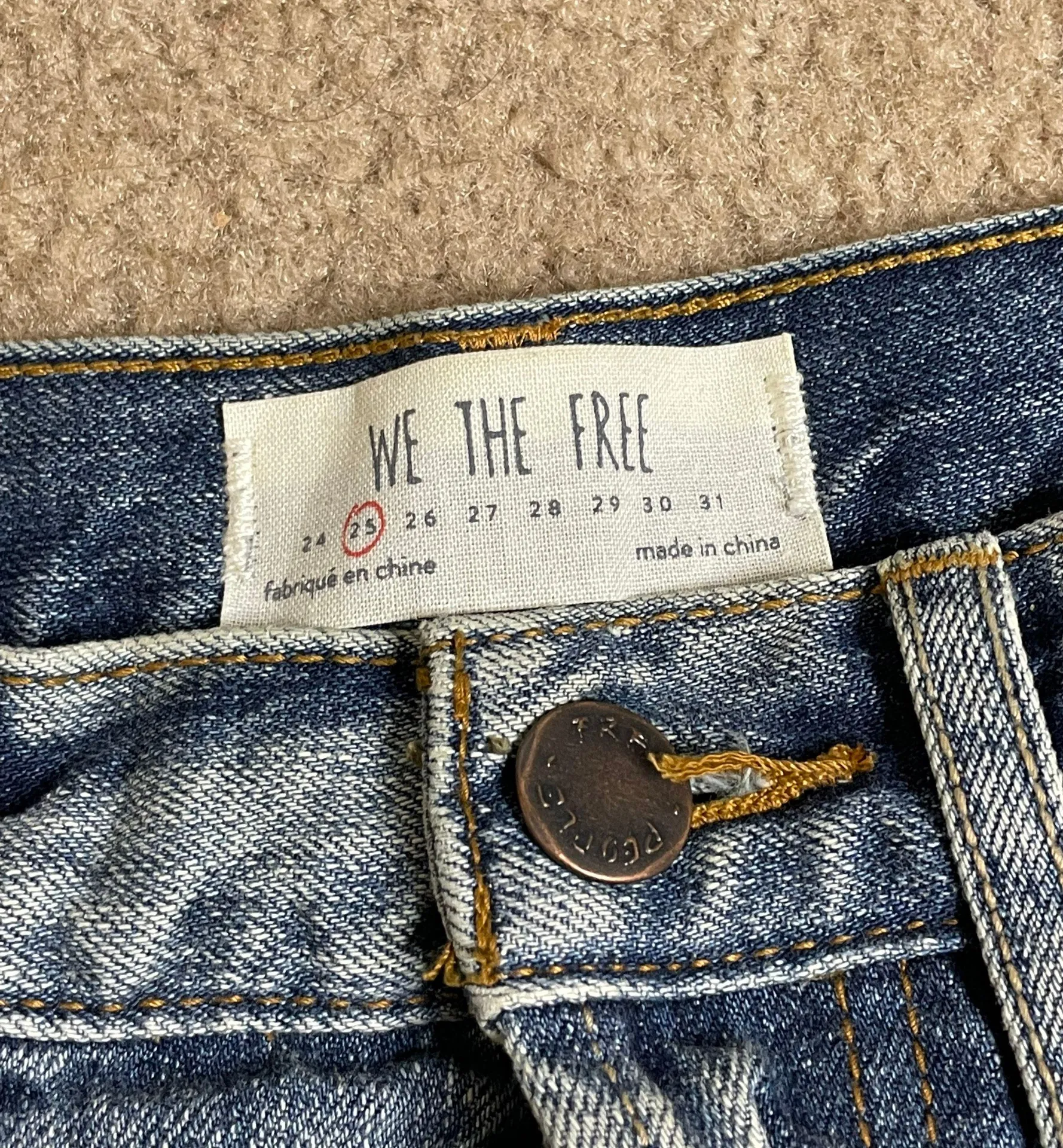 We The Free Button Fly Jean Shorts - Image 2