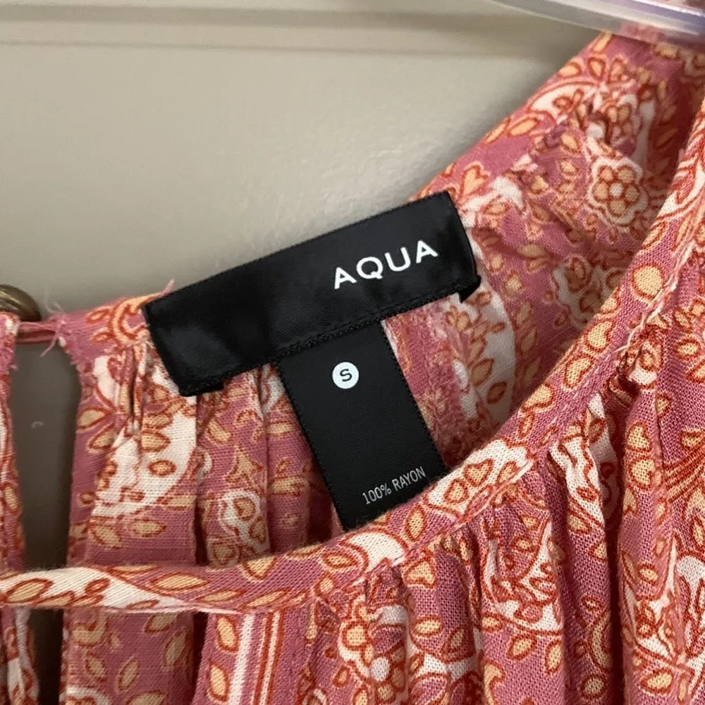 AQUA ESMERALDA PINK MINI DRESS SMALL - Image 3