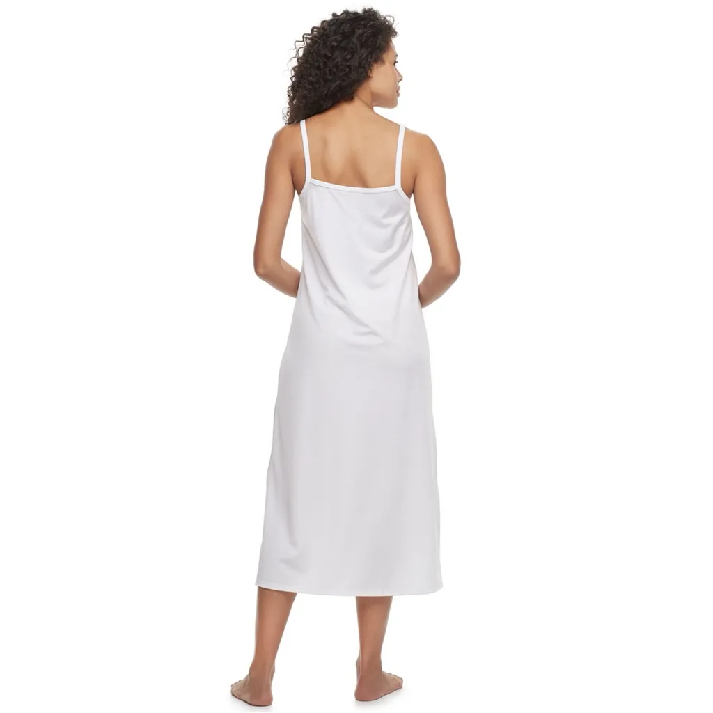Vanity Fair Lingerie® Daywear Solutions Spinslip 32-in. White Women's Nightgown - Image 2