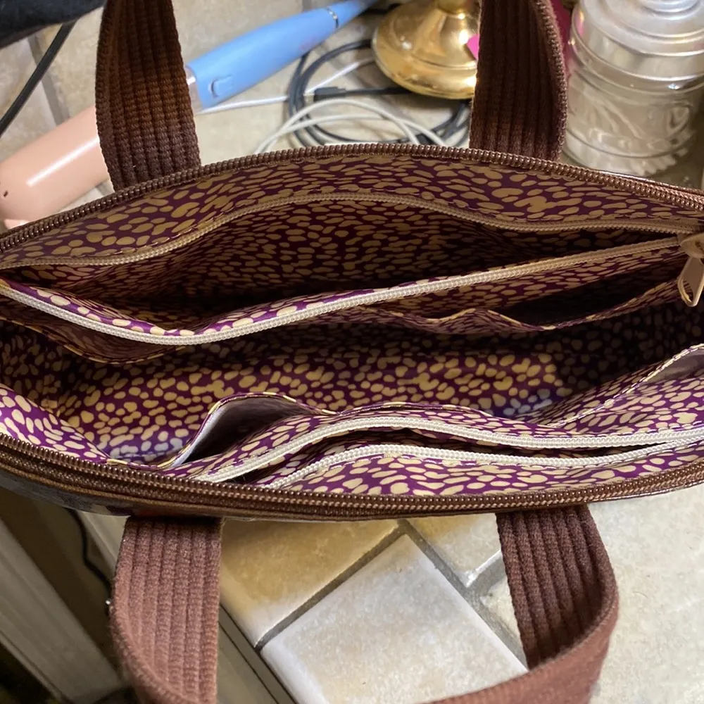 Fossil  Key-per Bird Print dome satchel - Image 3