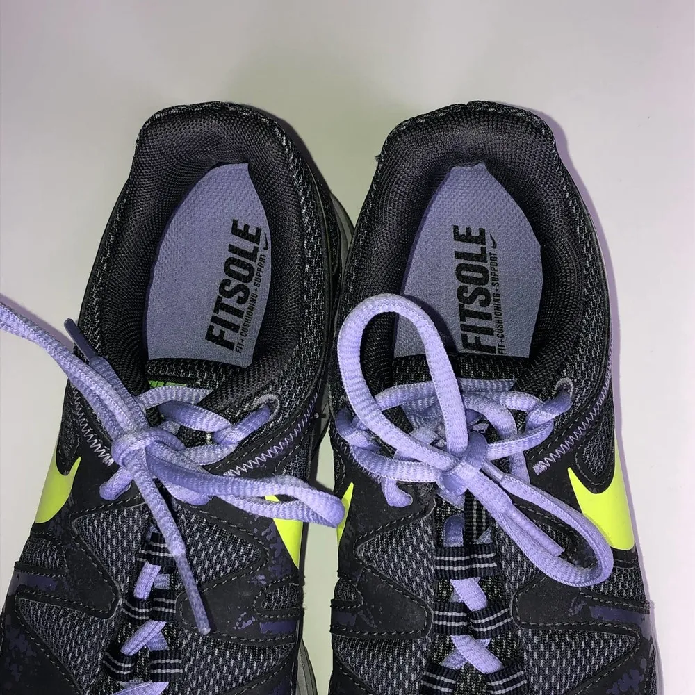 Nike Fitsole Tennis Shoes Gray & Purple, 6 - Image 5