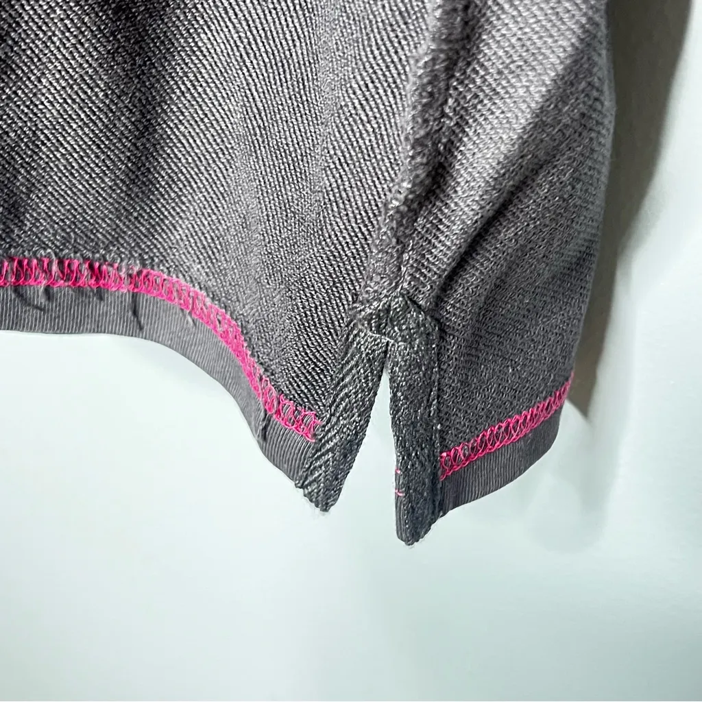 Natural Life NEW Mildred Peace Sign Dress Brown Floral Patchwork Tee Dress M - Image 4