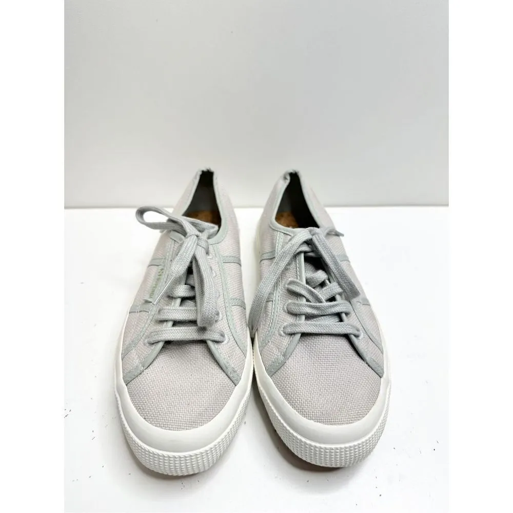 Surperga Sneakers‎ Womens Size 6 Light Green Canvas Lace Up Shoes - Image 3