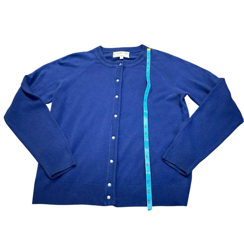 3/$15 DEBBIE MORGAN cardigan with faux pearl buttons - Image 2