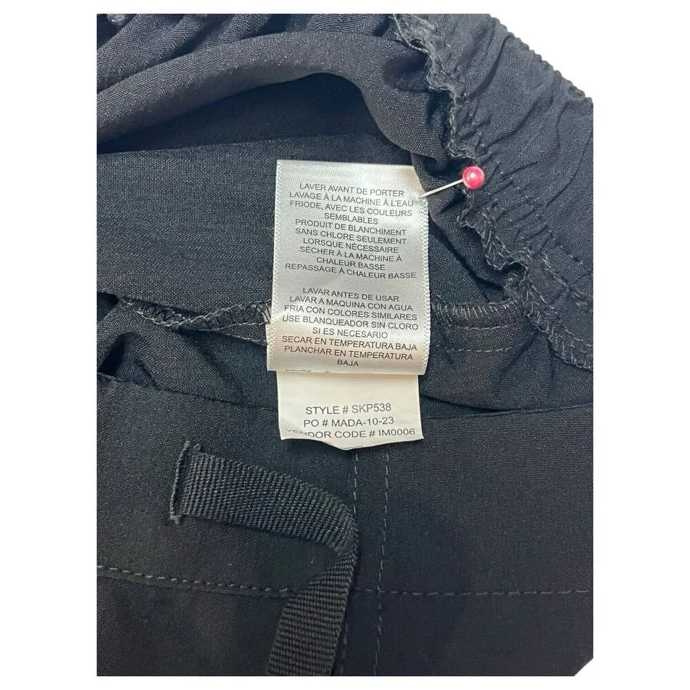 Skechers Barco Pants Womens S Reliance 3 Cargo Pocket Mid Rise Straight Leg Blk - Image 11