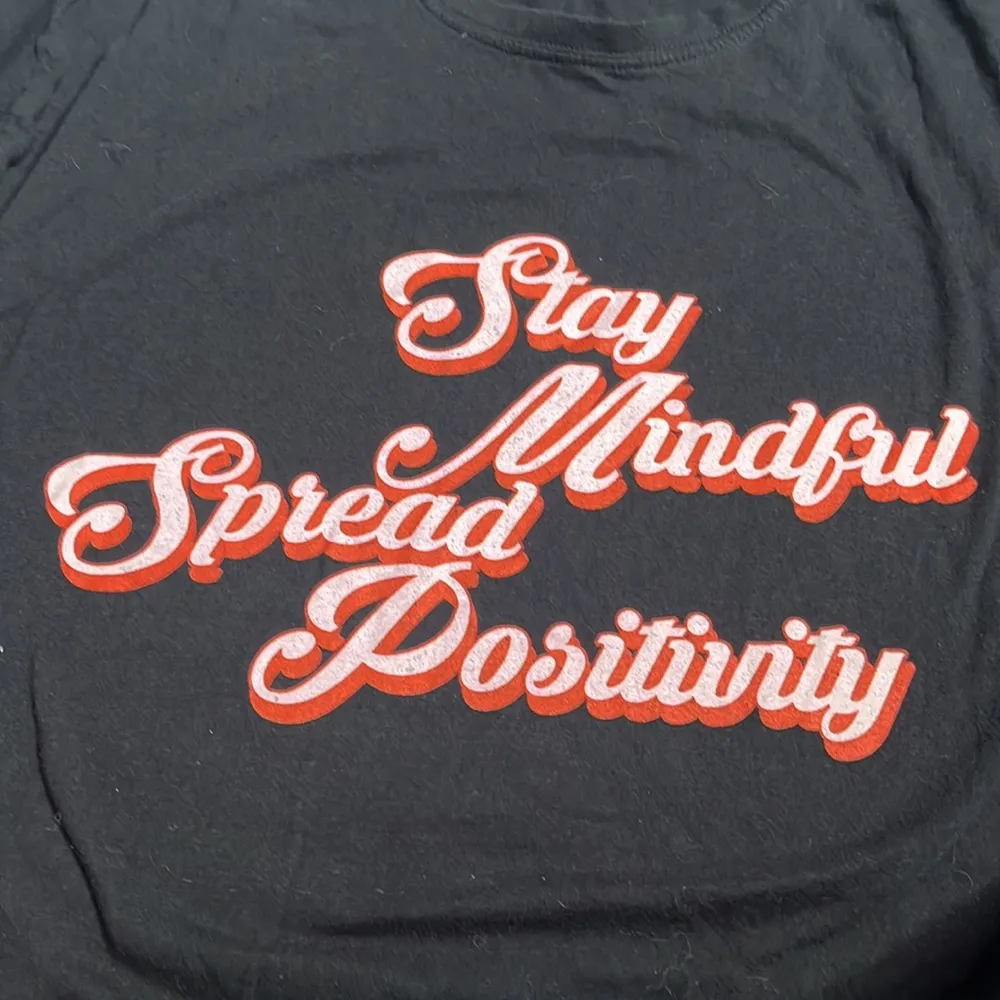 Woman’s “Stay mindful spread positivity” top - Image 2