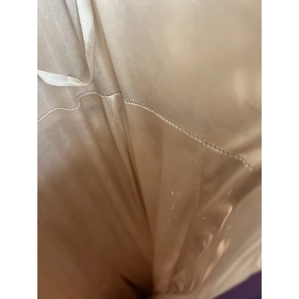 Jovani Purple Lace Beaded Mermaid Gown 6 Cap Sleeve Prom Formal Embellished - Image 9