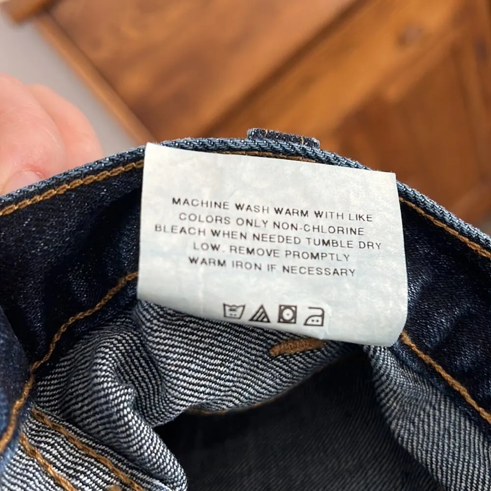 Vintage Womens Bootcut Jeans 34x30 High Rise Dark Wash Flare Denim USA MADE Blue Size 34 - Image 11