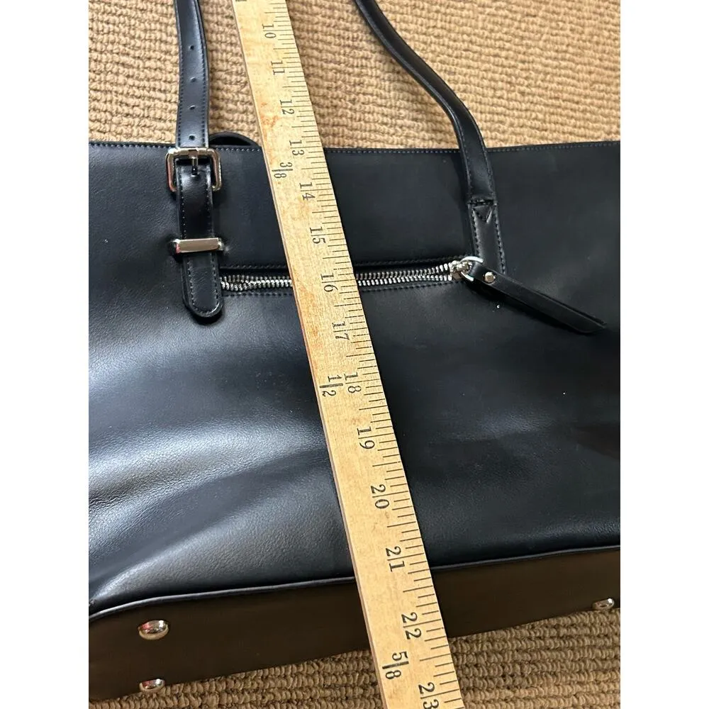 WestBronco Vegan leather Bag Grey Black Shoulder Tote Stud - Image 13