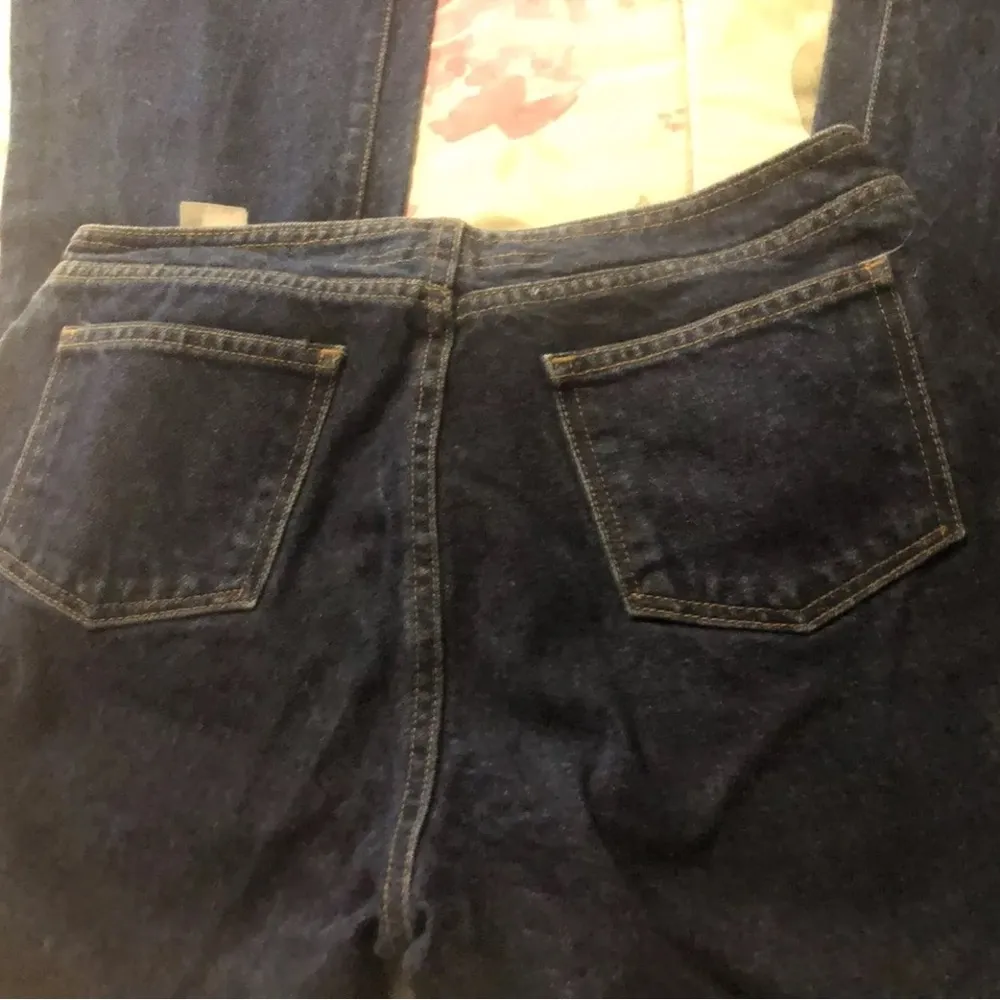 DKNY Trademark  Women's Flare denim jeans Y2K wide leg  Boho Size 9L - Image 7