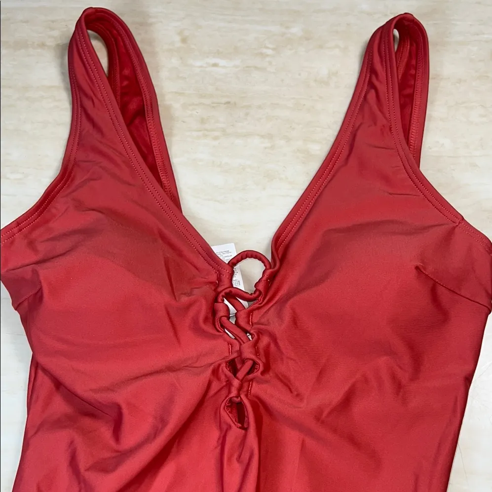 Cupshe Crisscross Front Burnt Orange One Piece Swimsuit sizeL             ordrA3 - Image 5