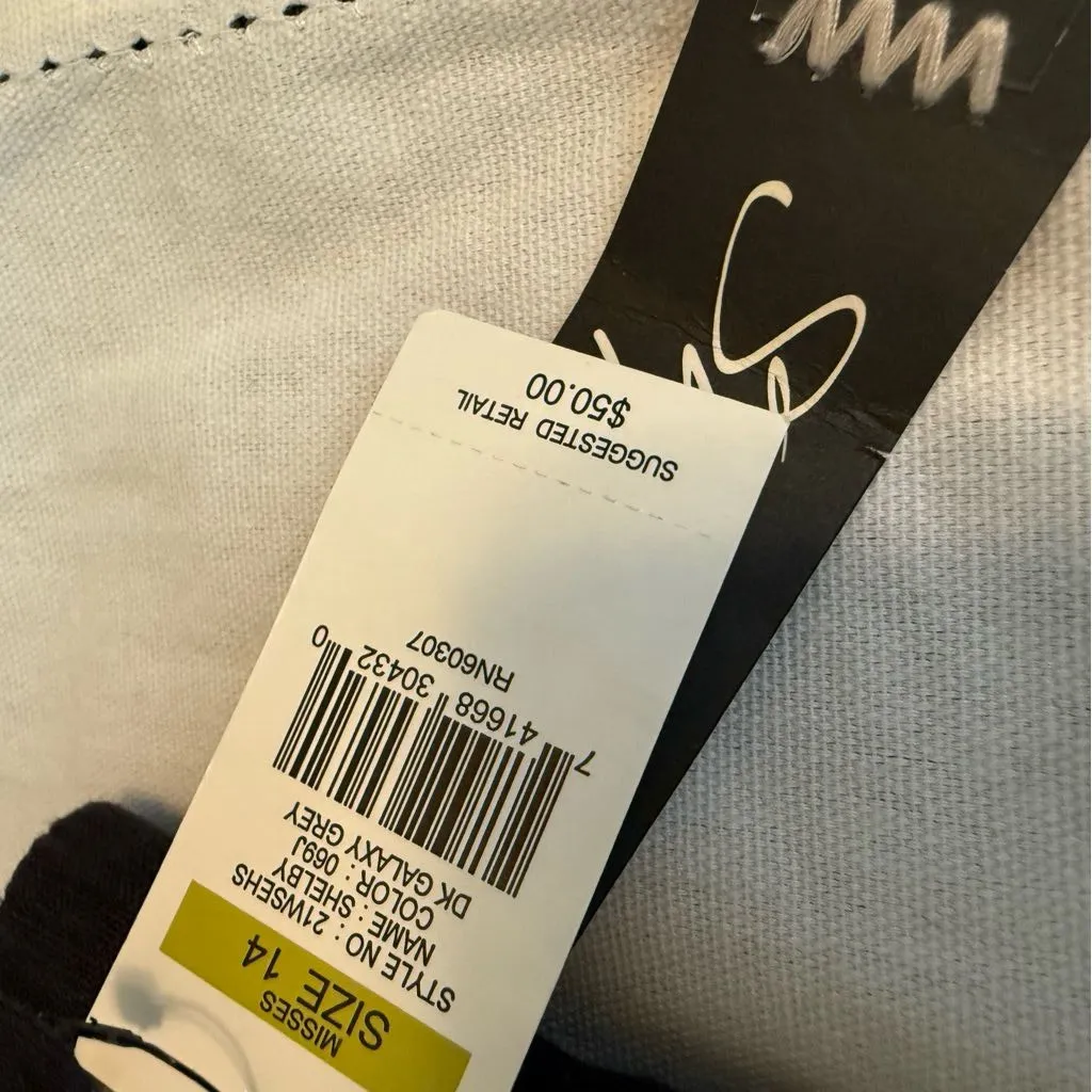 Supplies By Union Bay Sun Washed Linen Blend Pants NWT  Size 14 Women’s - Image 2