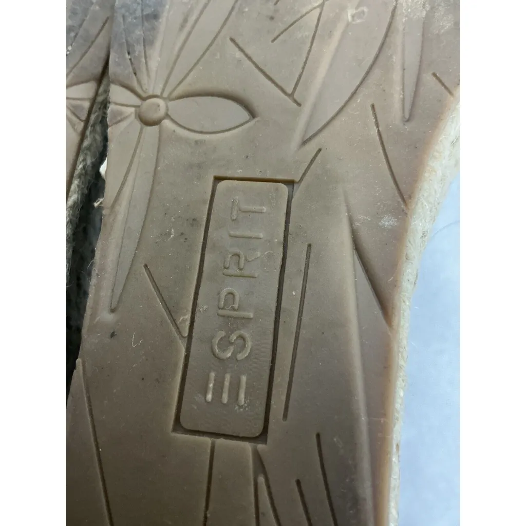 Womans Spirit Romy Size 8 M Black Strappy Studs Open Toe Espadrille Sandals - Image 9