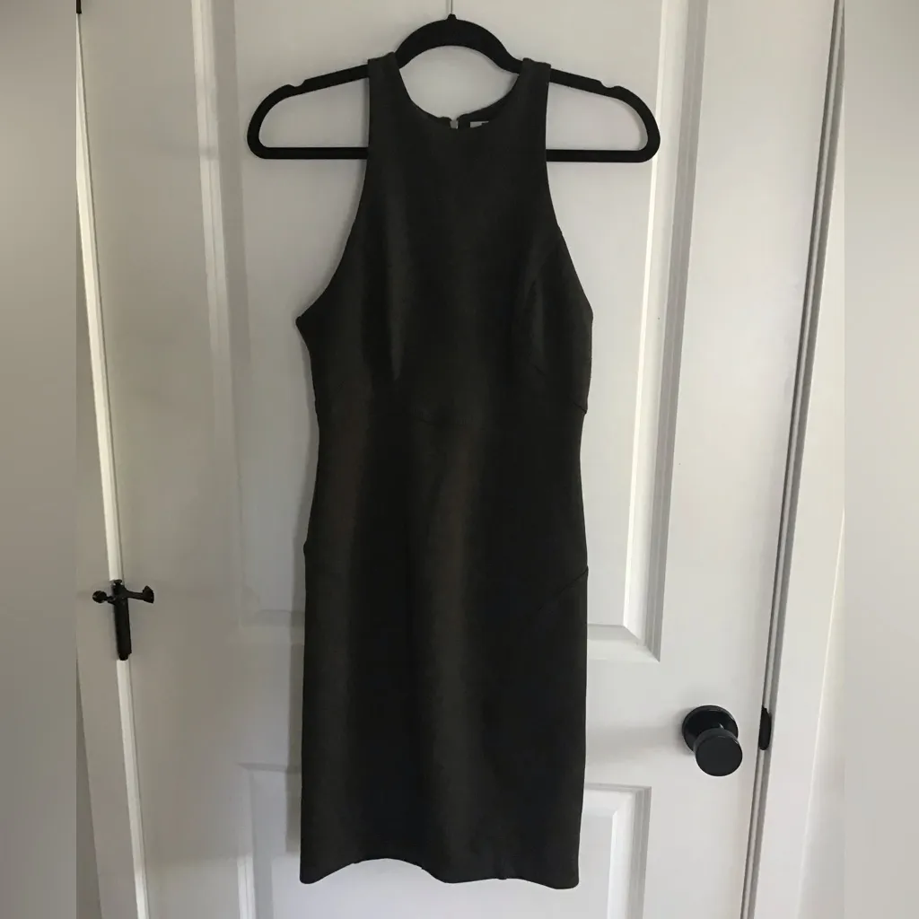 T by Alexander Wang Womens Green Racer Back Side Zip Dress Small - Image 2